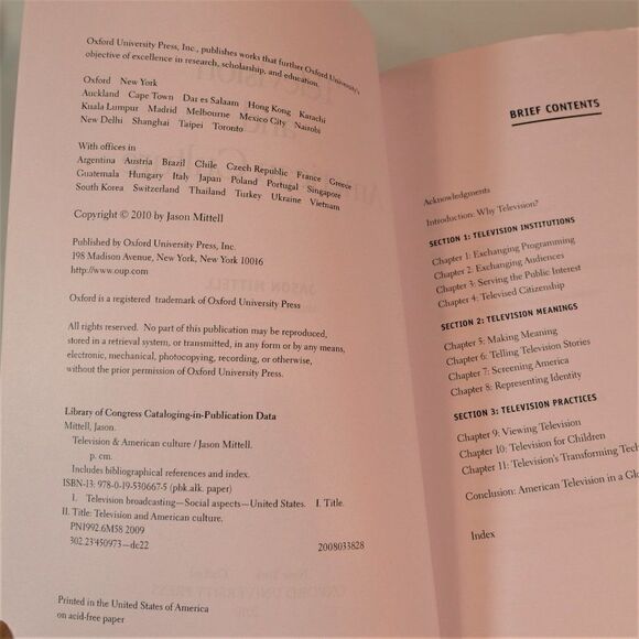 Television and American Culture 2010 Paperback - Picture 4 of 7